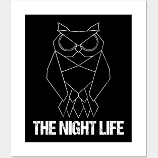 Nightlife Owl Posters and Art